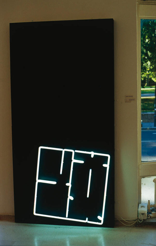 Neon on board. 1999, Collection of Hans Zwimpfer, Switzerland.
